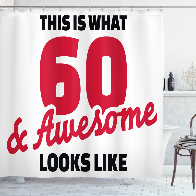 Words 60 Shower Curtain