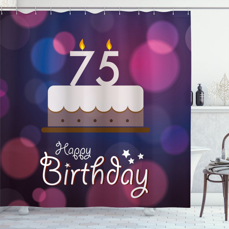 Graphic Cake Shower Curtain