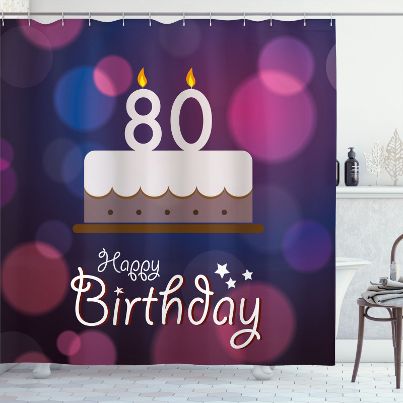 Abstract Cake Shower Curtain