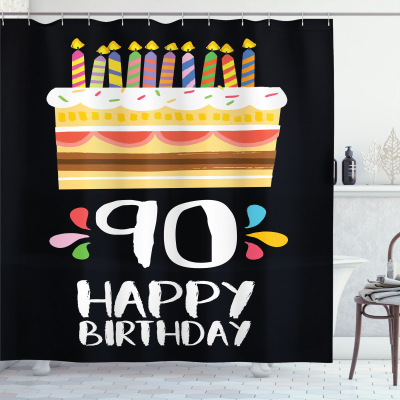 Colorful Party Set Shower Curtain