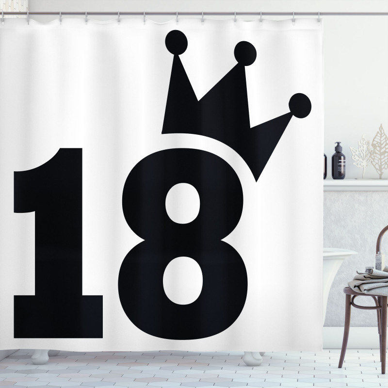 Jersey Seem Bold 18 Shower Curtain