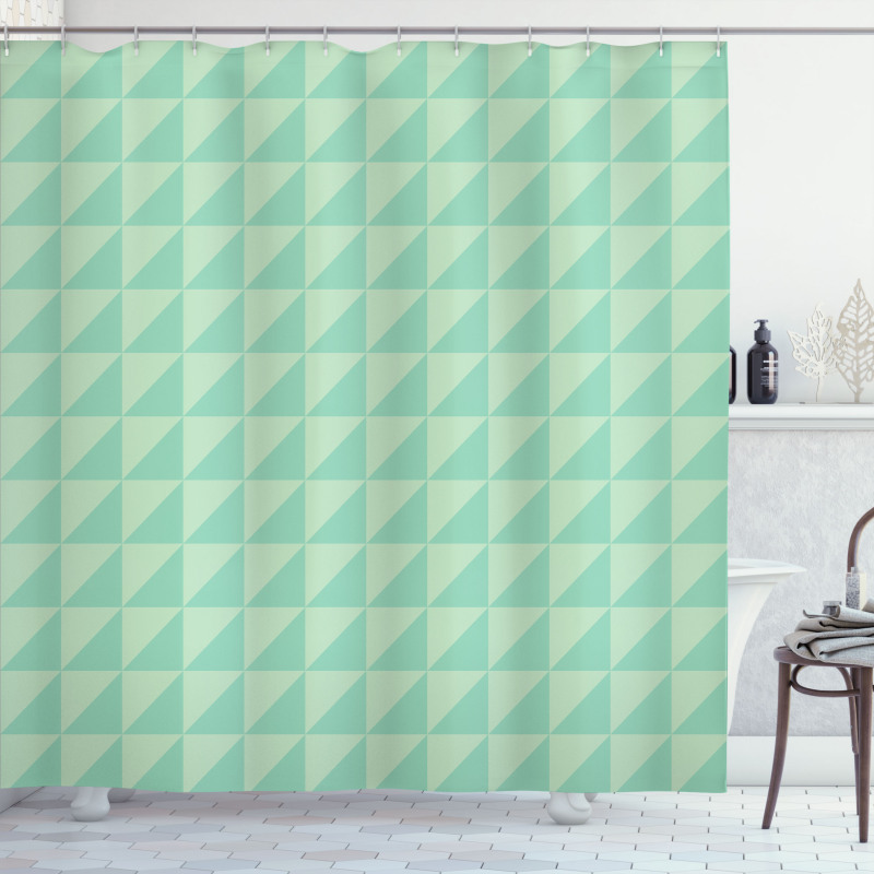 Half Squares Triangles Shower Curtain