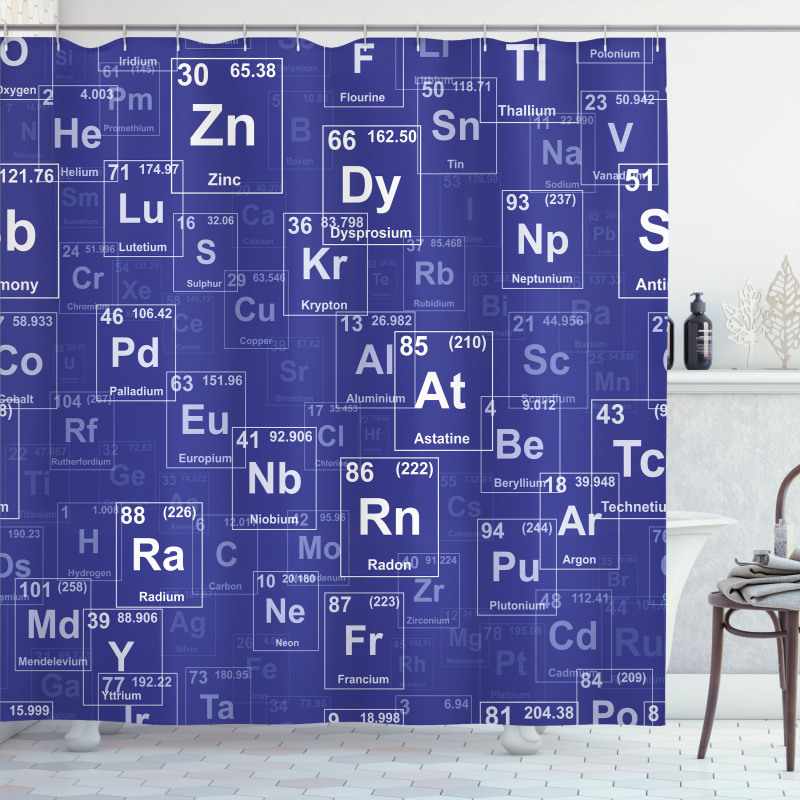 Chemistry Theme Shower Curtain