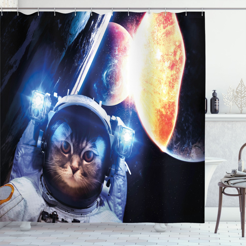 Supernova Eclipse Shower Curtain