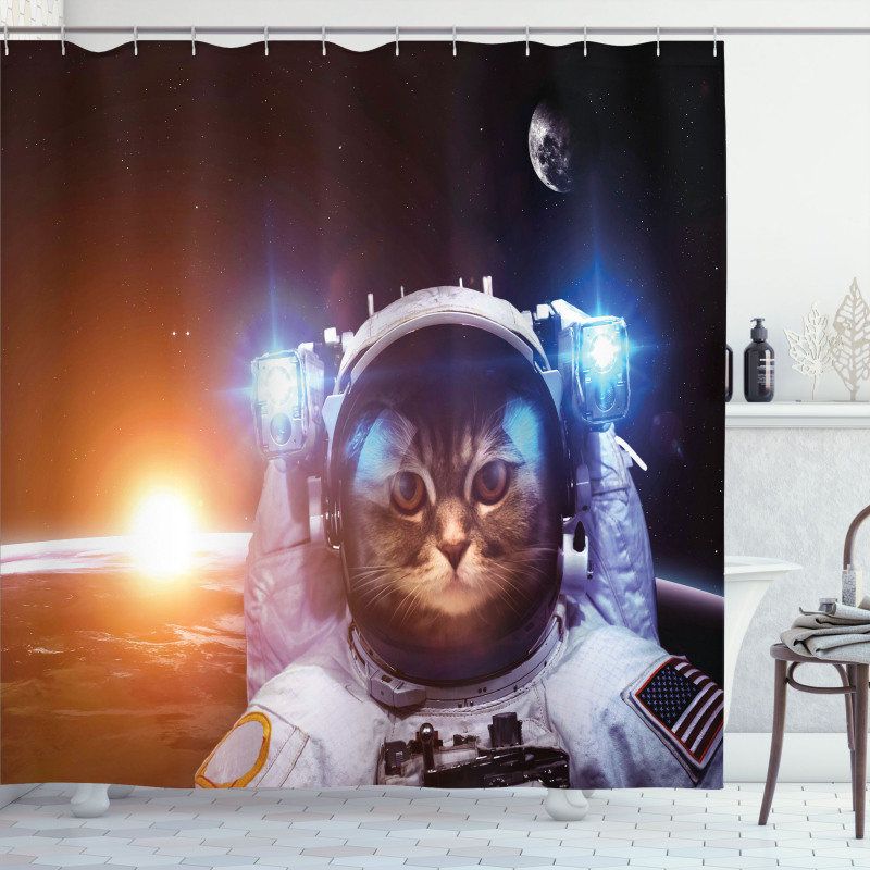 Sun Lunar Eclipse Shower Curtain