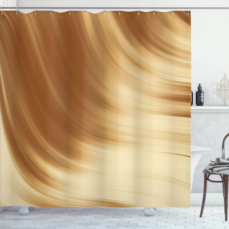 Curved Wave Like Shower Curtain