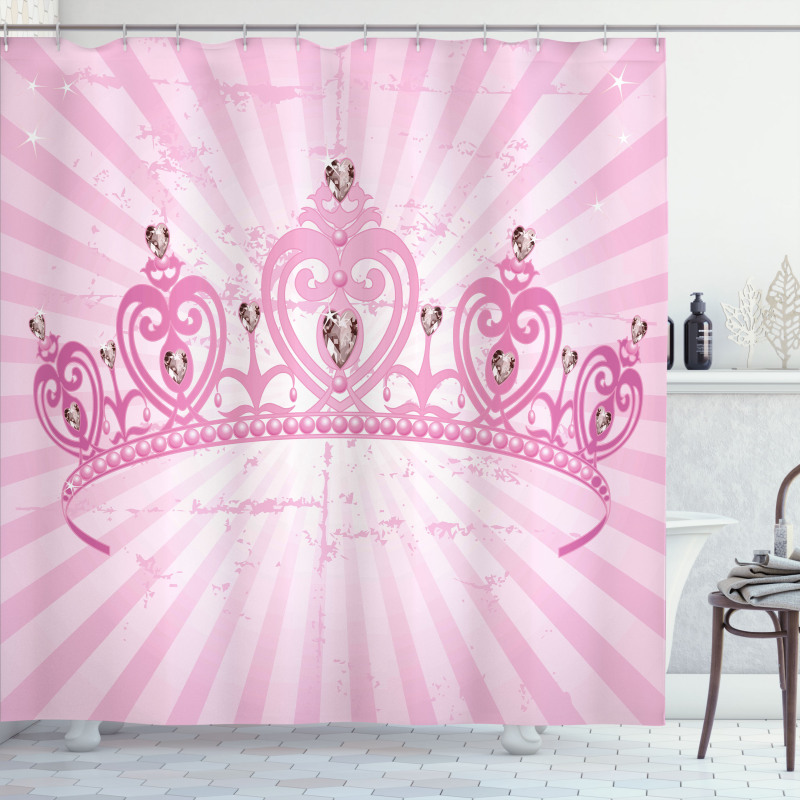 Pink Princess Shower Curtain