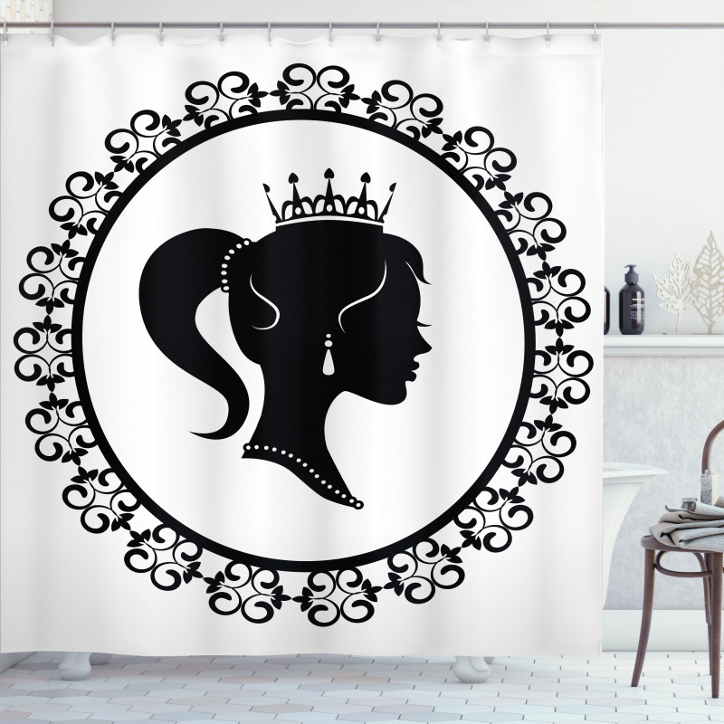 Profile in Frame Noble Shower Curtain
