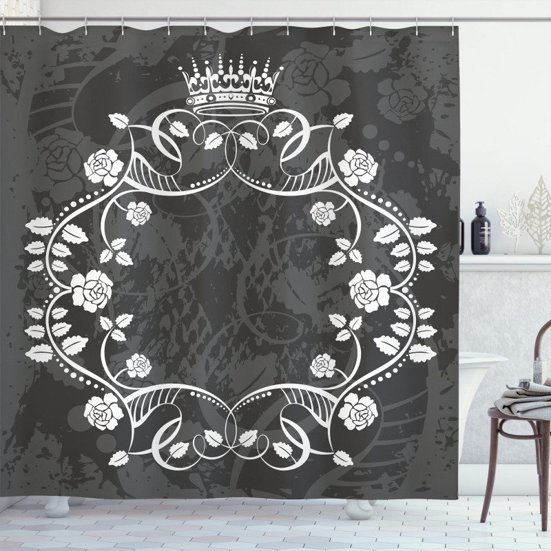 Royal Flora Crown Shower Curtain