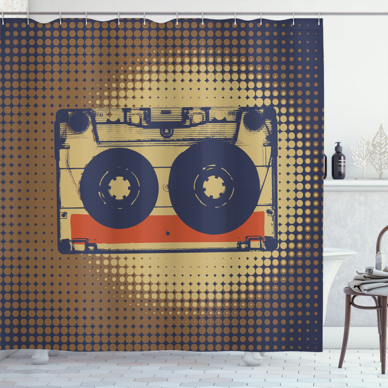 Audiocasette Music Fun Shower Curtain