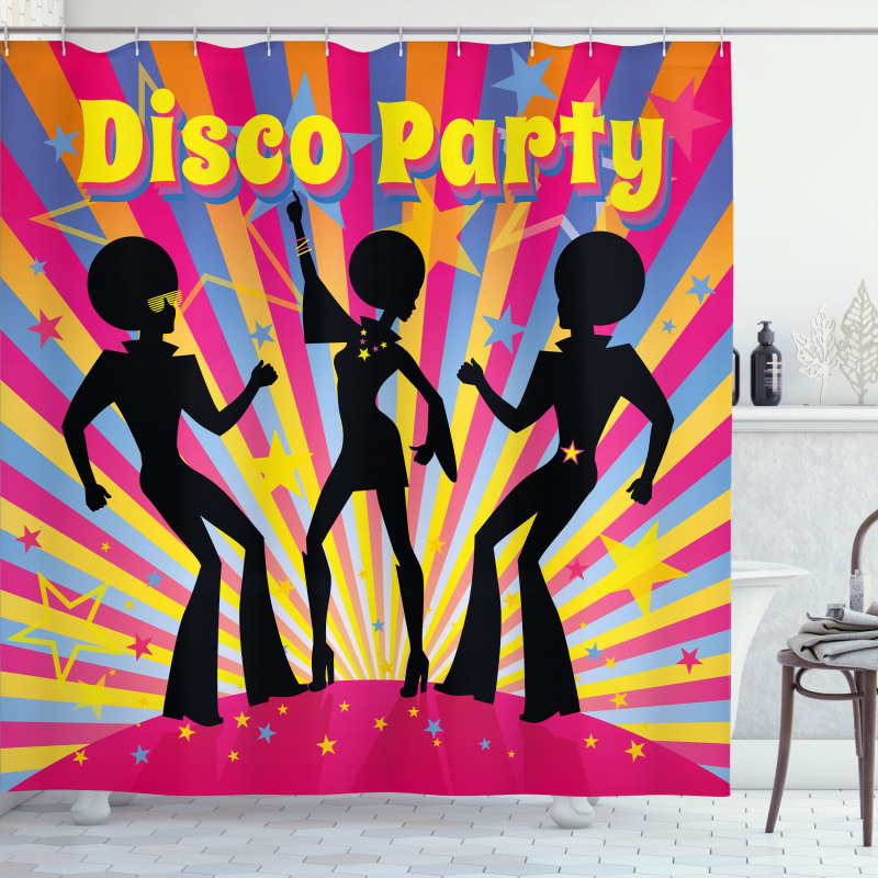 Disco Dance Funky Shower Curtain
