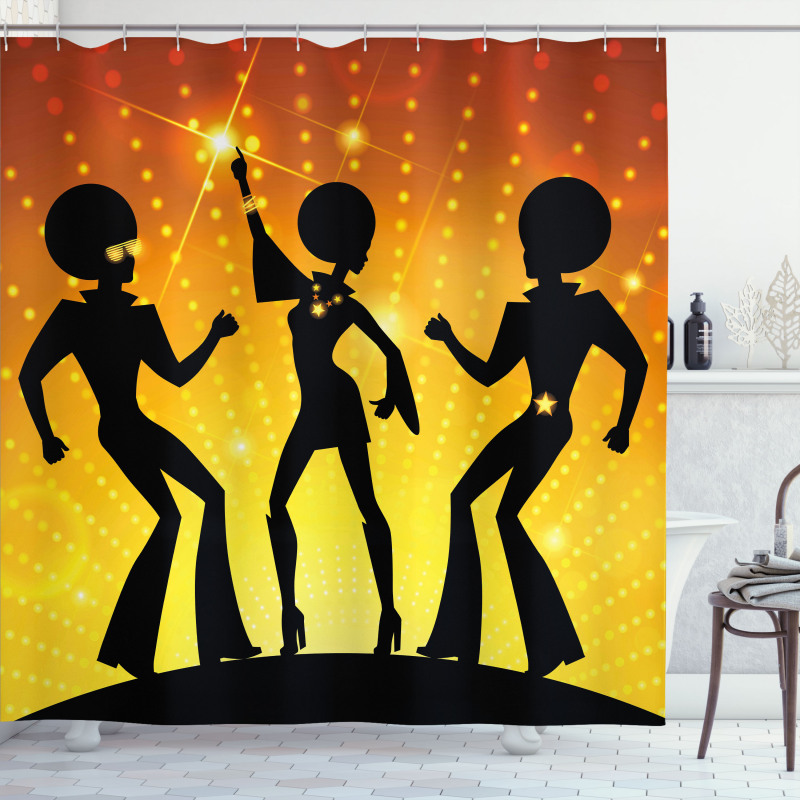 Dancing Afro People Shower Curtain