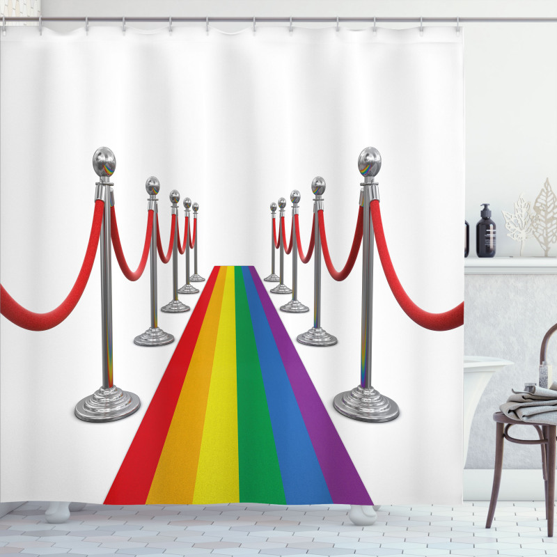 Carpet Stanchions Event Shower Curtain