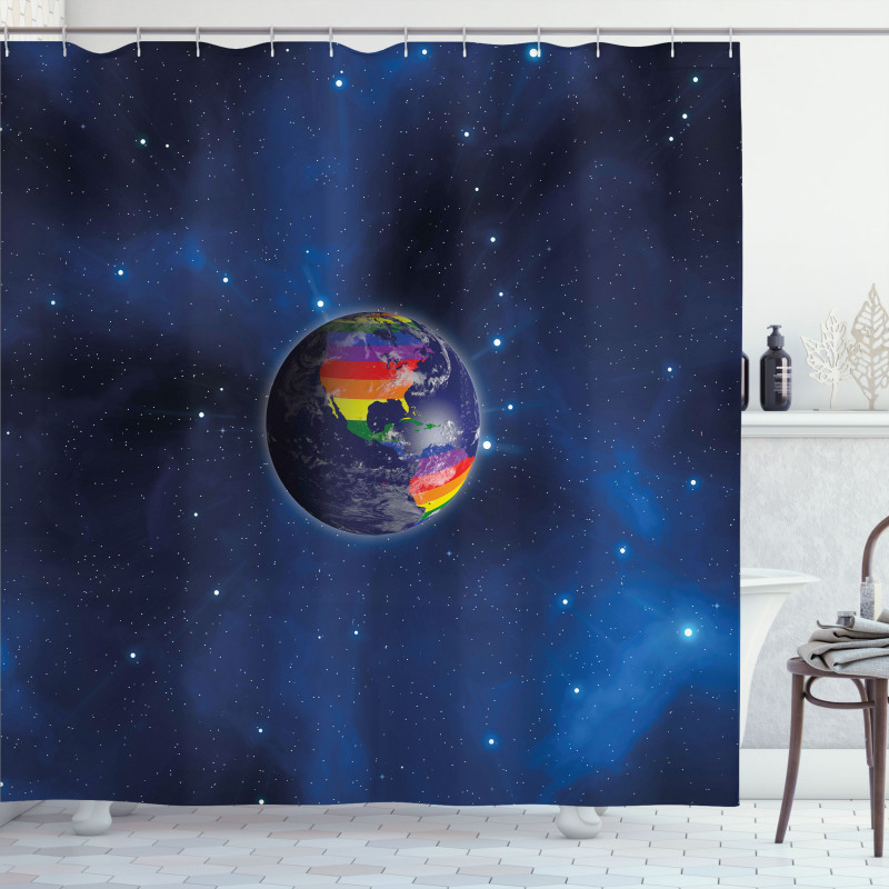 Earth LGBT Colors Shower Curtain