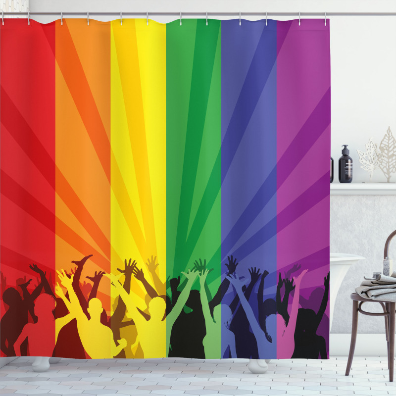 People Celebrating Event Shower Curtain