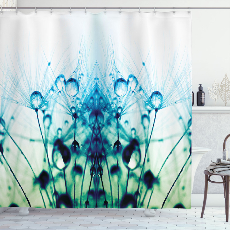 Floral Dandelion Arrangement Shower Curtain