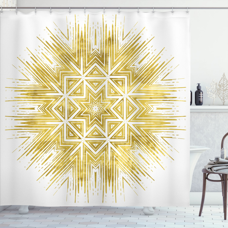 Geometric Vivid Shower Curtain