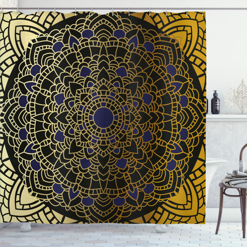 Lotus Inspired Design Shower Curtain