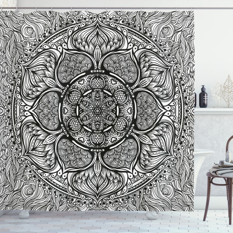 Mandala Inspired Native Shower Curtain