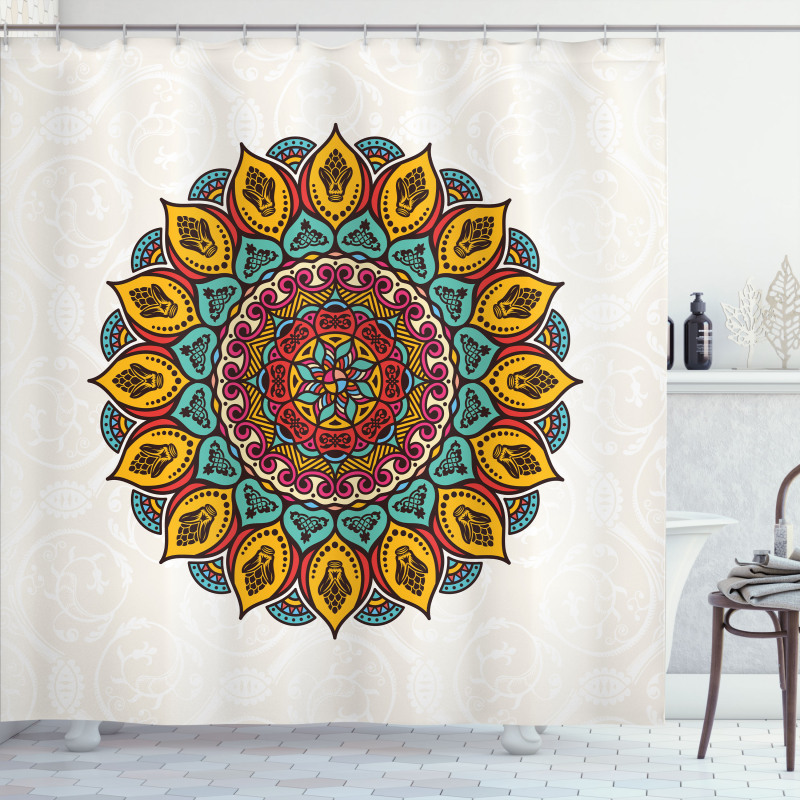 Mandala Vintage Elements Shower Curtain