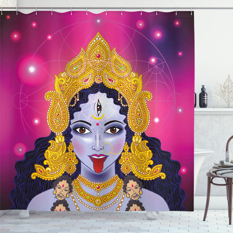 Ethnic Sacred Design Figure Shower Curtain
