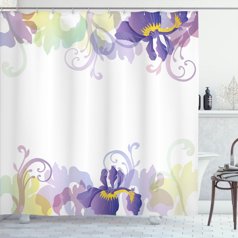 Classic Petals Pastel Shower Curtain