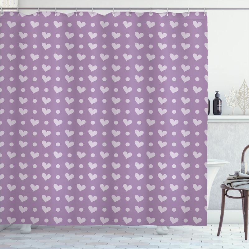 Wedding Inspired Heart Shower Curtain