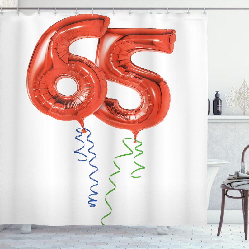 Fun Party Balloons Shower Curtain
