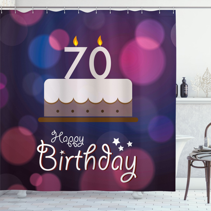 Cartoon Birthday Shower Curtain