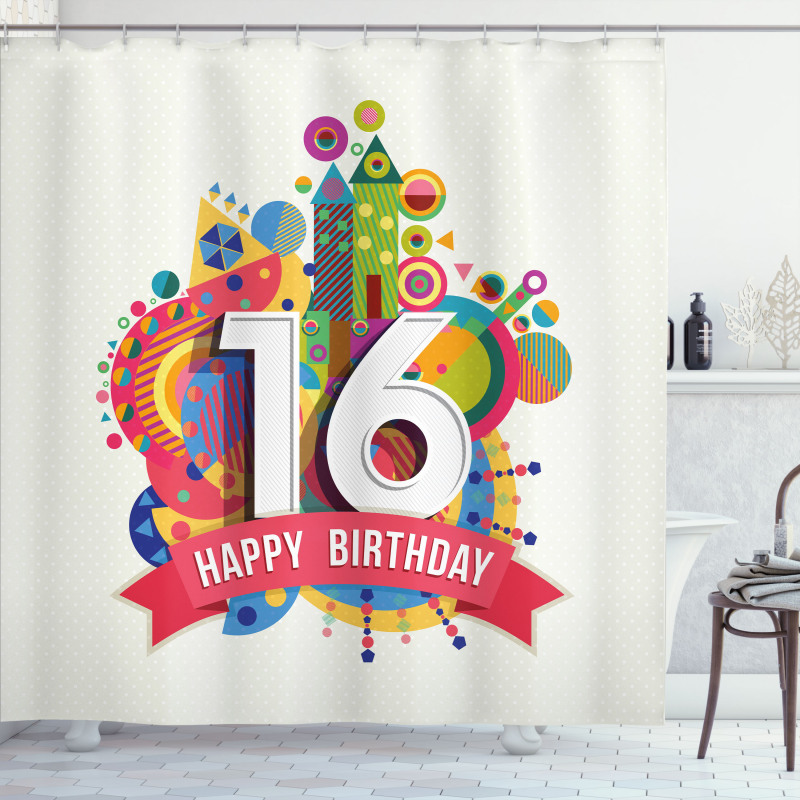 Celebration Funky Shower Curtain