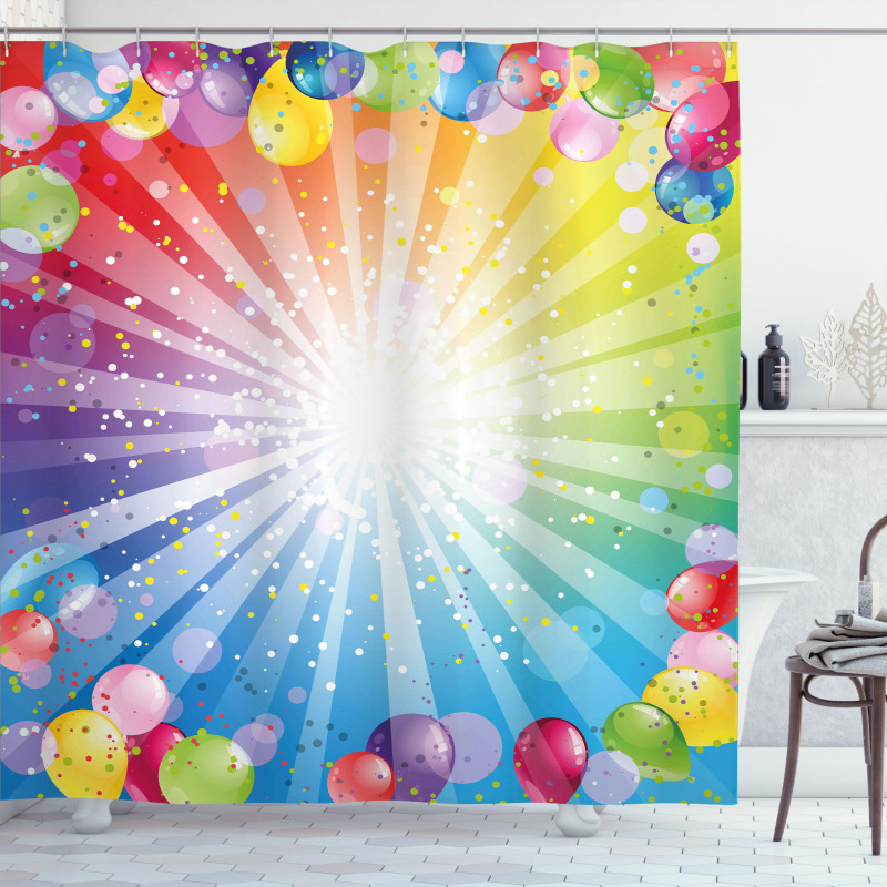 Balloons Shower Curtain