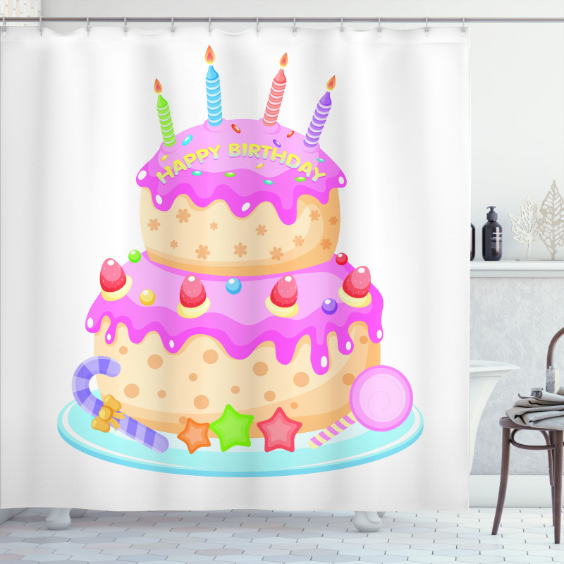 Candles and Candies Shower Curtain