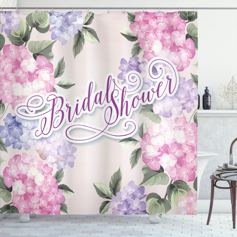 Bride Hydrangeas Shower Curtain