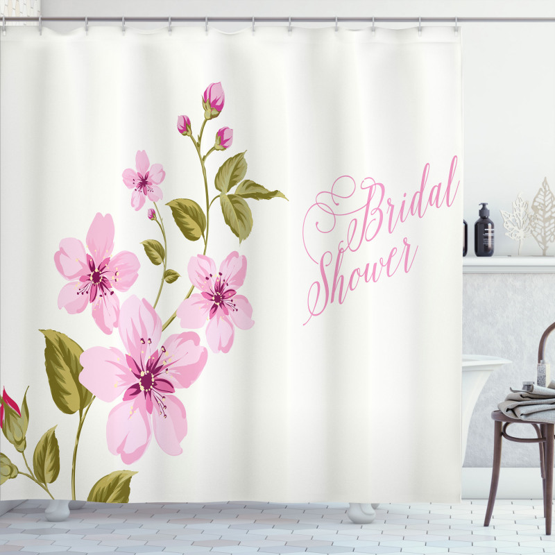 Spring Bridal Flowers Shower Curtain