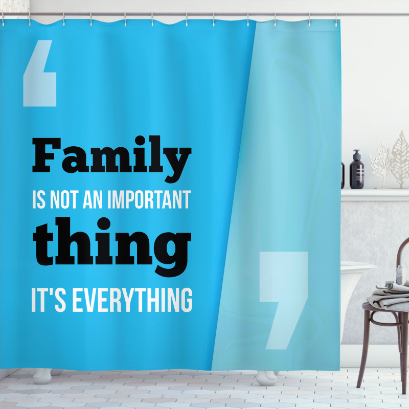 Family Writing Shower Curtain