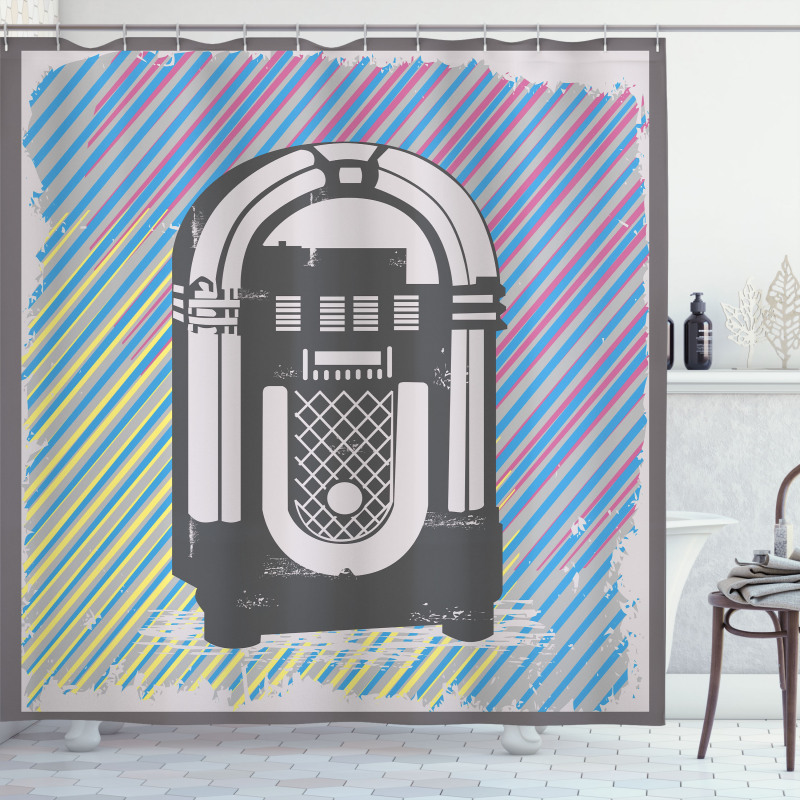 Vintage Music Box Party Shower Curtain
