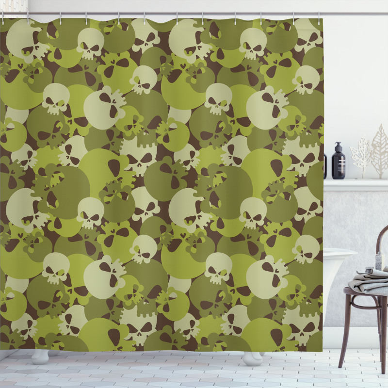 Scary Concept Design Shower Curtain