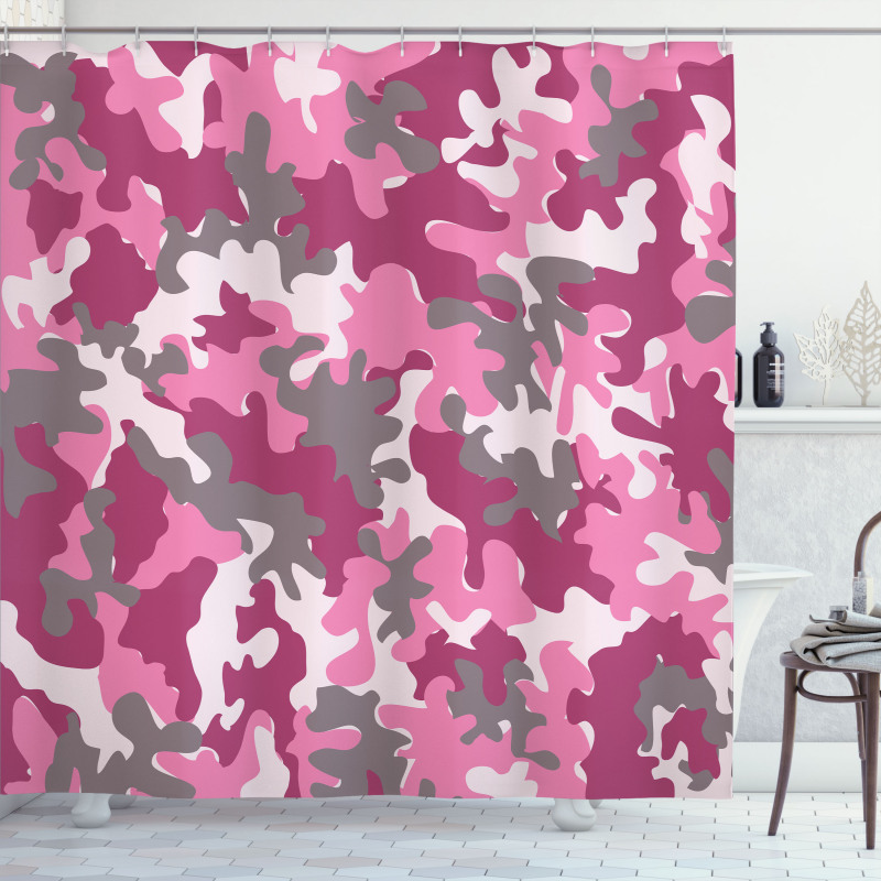 Feminine Camo Vibrant Shower Curtain