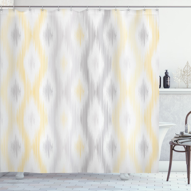 Abstract Chain Shower Curtain