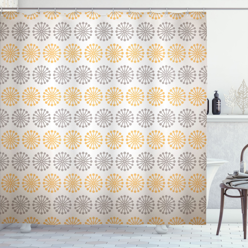 Modern Bohem Flower Shower Curtain