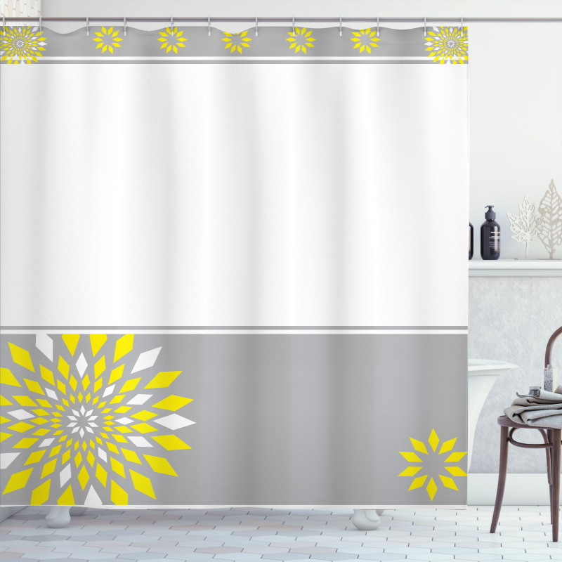 Border with Flowers Shower Curtain