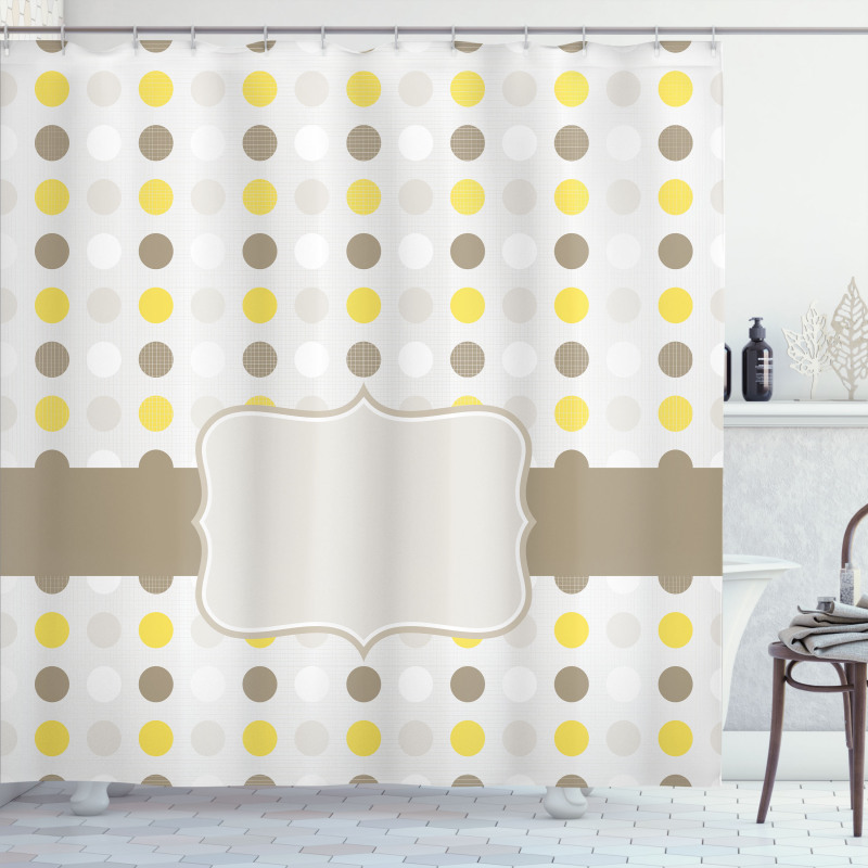 Polka Dots Image Shower Curtain