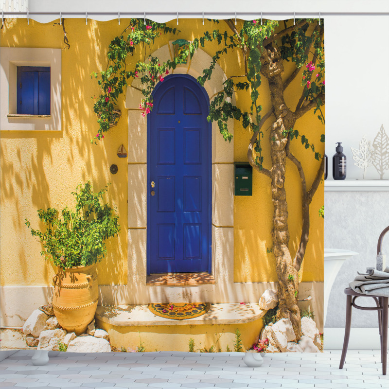 Greek House Shower Curtain