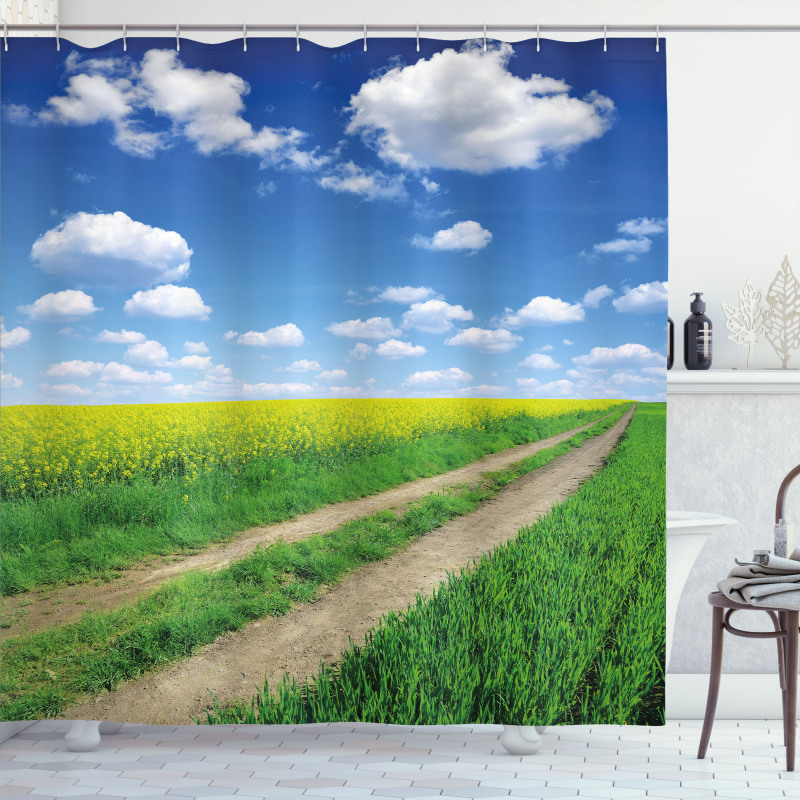 Rapeseeds Field Shower Curtain