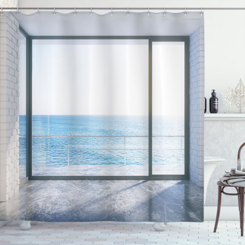 Ocean Scenery Apartment Shower Curtain