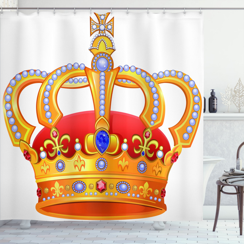 Majestic Royal Sign Crown Shower Curtain