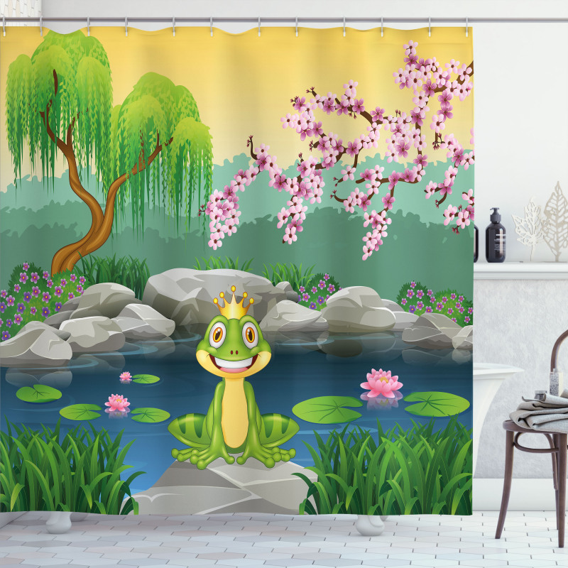 Fairytale Inspired Cartoon Shower Curtain
