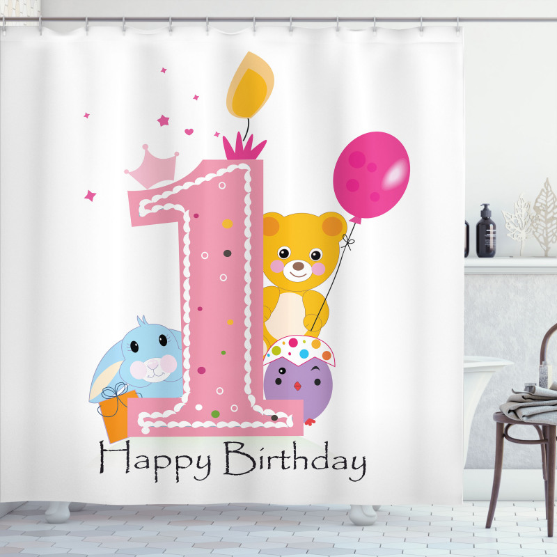 Princess Girl Party Shower Curtain