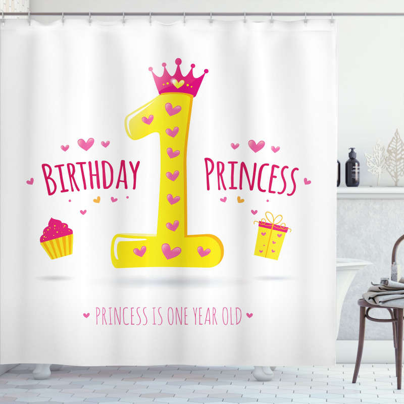 Princess Theme Party Shower Curtain