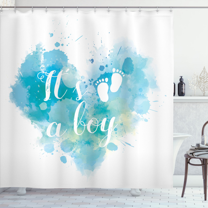 Its a Boy Grunge Shower Curtain